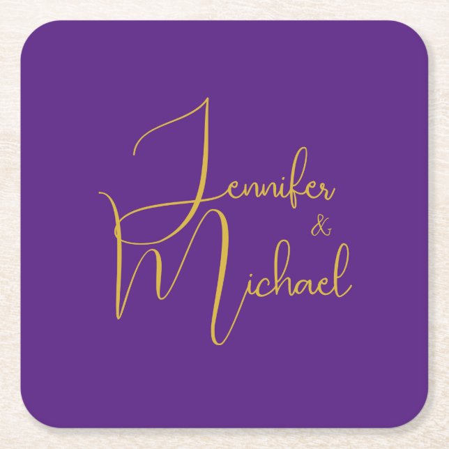 Hochzeit Moderner Minimalistischer Schlichter Kall Rechteckiger Pappuntersetzer (Vorderseite)