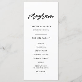 Hochzeit moderner Typografie Programm