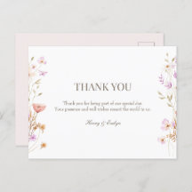 Hochzeit nach der Karte danke