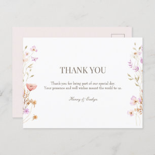 Hochzeit nach der Karte danke