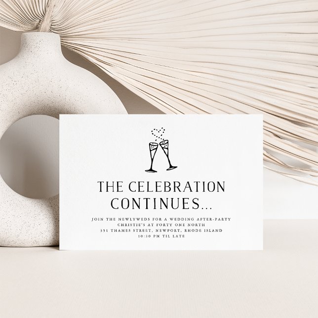 Hochzeit nach Party Einladung Einsteckkarte (Von Creator hochgeladen)