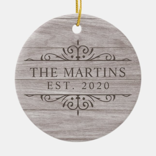 Hochzeit neu verheiratet keramik ornament (Vorne)