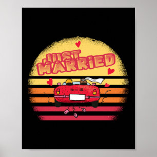 Hochzeit nur verheiratete Braut Groom Verheiratet Poster