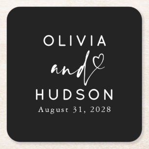 Hochzeit oder Abendessen mit Probe Rechteckiger Pappuntersetzer