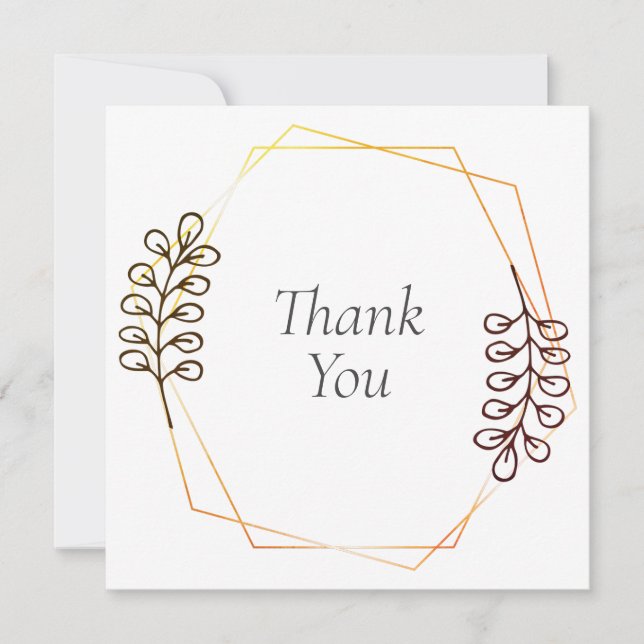 Hochzeit oder Dusche Vielen Dank Karten (Vorderseite)