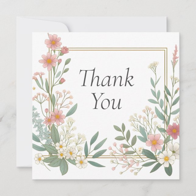 Hochzeit oder Dusche Vielen Dank Karten (Vorderseite)