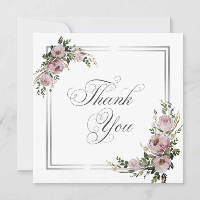 Hochzeit oder Dusche Vielen Dank Karten (Vorderseite)