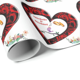 Hochzeit oder Jahrestag Geschenkpapier