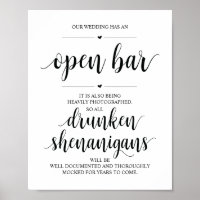 Hochzeit Offene Bar, betrunkene Shenanigans unters