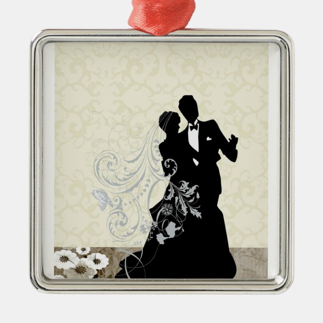 Hochzeit Ornament Aus Metall (Vorne)