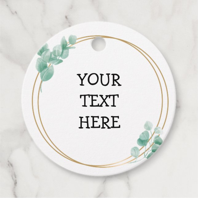 Hochzeit/Party Geschenkanhänger (Vorderseite)