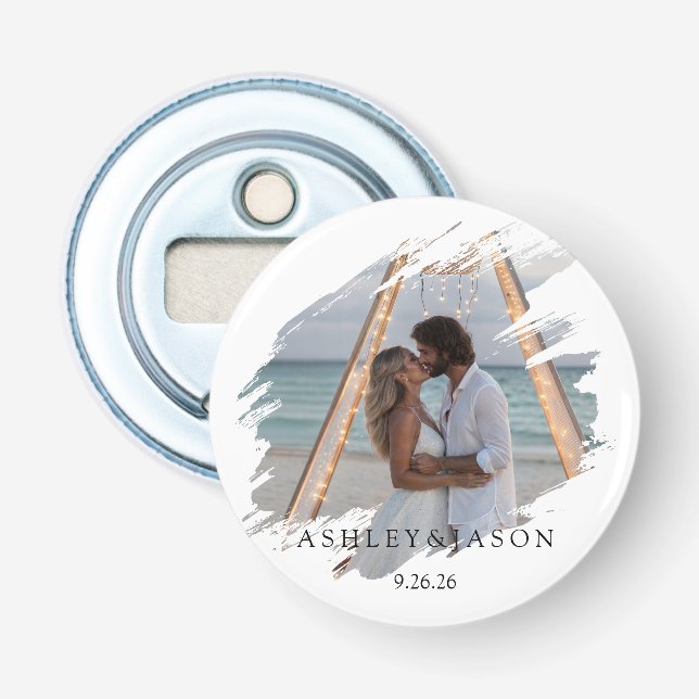 Hochzeit personalisieren flaschenöffner (Vorderseite)