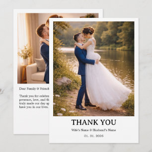 Hochzeit Personalisierte Karte Einfaches Elegant