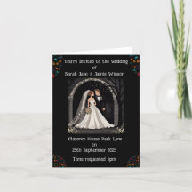 Hochzeit Personalisierter Einladender Cartoon auf 