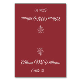 Hochzeit Platzkarte-Vegetarian-Wildblume Elegante Tischnummer