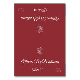 Hochzeit Platzkarte-Wildblume Elegance-Meat- Tischnummer