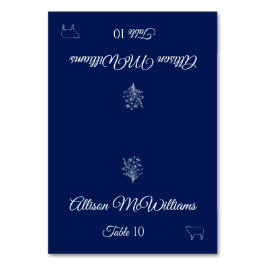 Hochzeit Platzkarte-Wildblume Elegance-Meat- Tischnummer