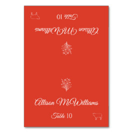 Hochzeit Platzkarte-Wildblume Elegance-Meat- Tischnummer