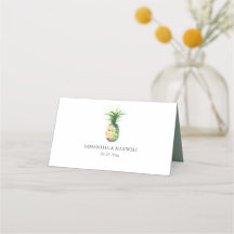 Hochzeit Platzkarten Tropische Ananas