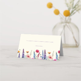 Hochzeit Platzkarten-Wildblume-Symphonie- Platzkarte