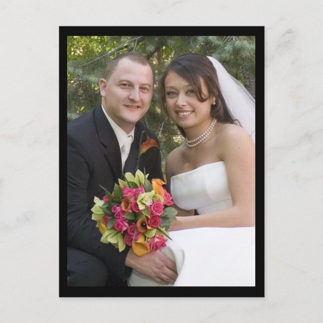 Hochzeit Postkarte (Vorderseite)