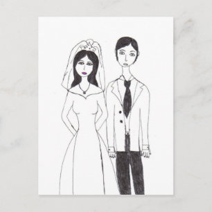 Hochzeit Postkarte