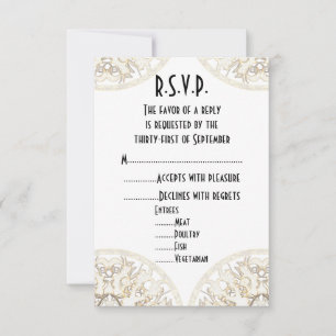 Hochzeit R.S.V.P RSVP Karte