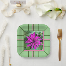 Hochzeit "Raspberry Bee Balm" Pappteller