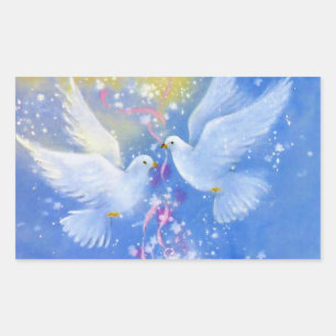 Hochzeit Rechteckiger Aufkleber