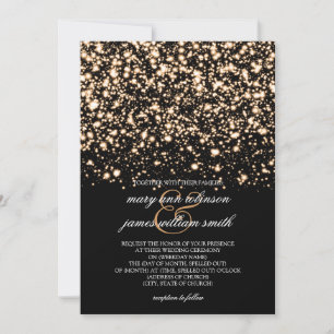 Hochzeit retten Gold Midnight Glam Save The Date