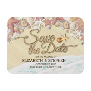 Hochzeit retten Sommersommer Sandstrand Starfish Magnet