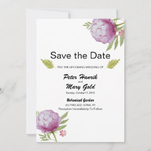 Hochzeit Rettet das Datum Ankündigungs-Postkarte Einladung