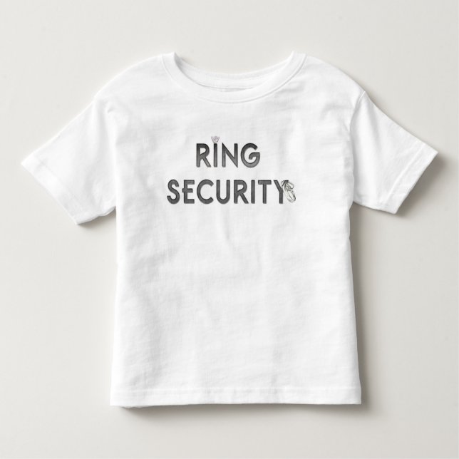 Hochzeit "RING SECURITY" Kleinkind T-shirt (Vorderseite)