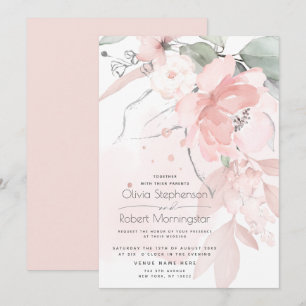 Hochzeit Rosa Waldland Wilde Rose Einladung