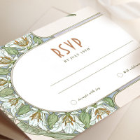 Hochzeit RSVP Einfügen Vintager Jugendstil von Muc