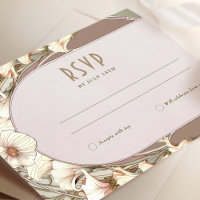 Hochzeit RSVP Einfügen Vintager Jugendstil von Muc