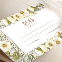 Hochzeit RSVP Einfügen Vintager Jugendstil von Muc