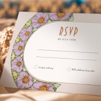 Hochzeit RSVP Einfügen Vintager Jugendstil von Muc