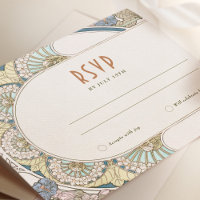 Hochzeit RSVP Einfügen Vintager Jugendstil von Muc