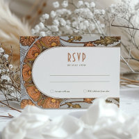 Hochzeit RSVP Einfügen Vintager Jugendstil von Muc
