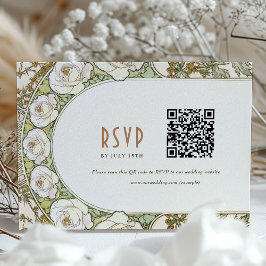 Hochzeit RSVP Einfügen Vintager Jugendstil von Muc Einladung