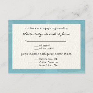 Hochzeit RSVP Karte