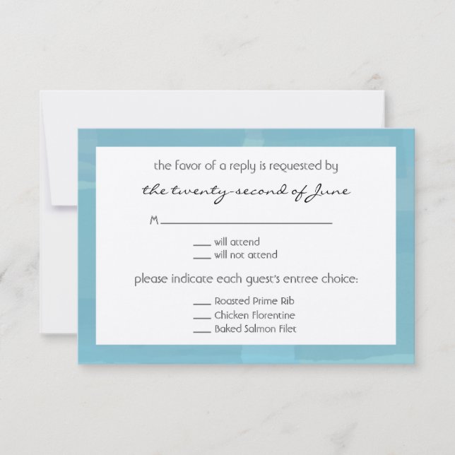 Hochzeit RSVP Karte (Vorderseite)