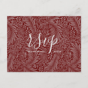 Hochzeit RSVP-Karte   Herbst-Vibes-Script Einladungspostkarte