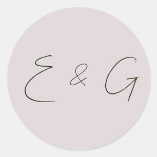 Hochzeit Runder Aufkleber