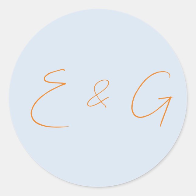 Hochzeit Runder Aufkleber (Vorderseite)