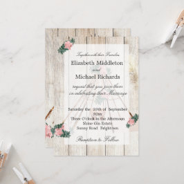 Hochzeit Rustic Boho Chic Teepee Einladung