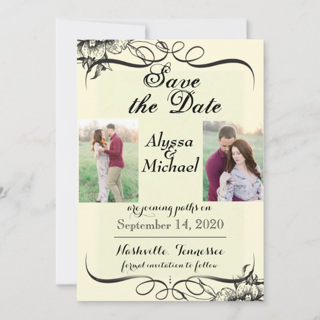 hochzeit save the date (Vorderseite)