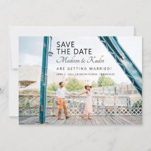 Hochzeit Save the Date 4 Foto Einladung