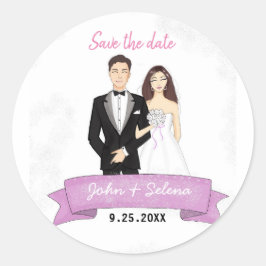 Hochzeit, Save the Date Aufkleber